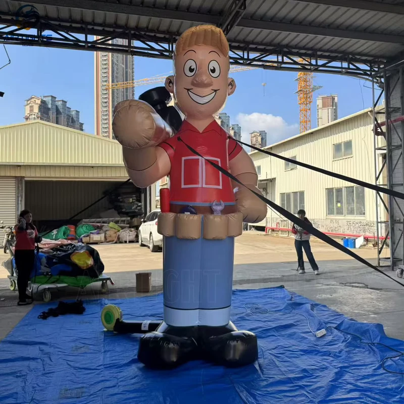 Outdoor Decoration Inflatable Repairman Character Cartoon Balloon