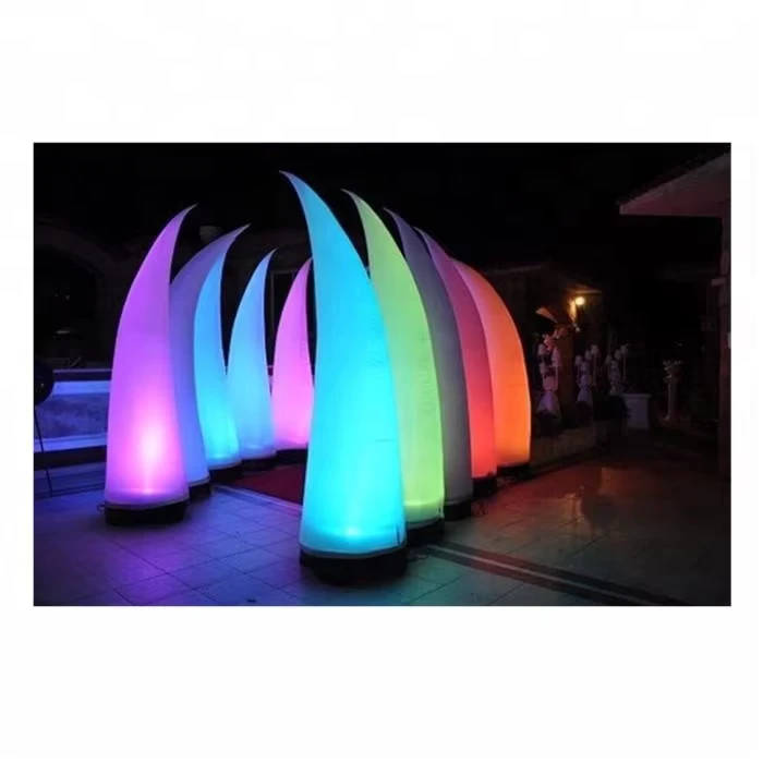 Outdoor Decoration Lighting Inflatable Elephant Tusk for Party Wedding