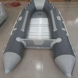 Outdoor Drifting Water Rowing Boat 3.2m Length Fiberglass Hull Inflatable Fishing Cabin Rib Boat