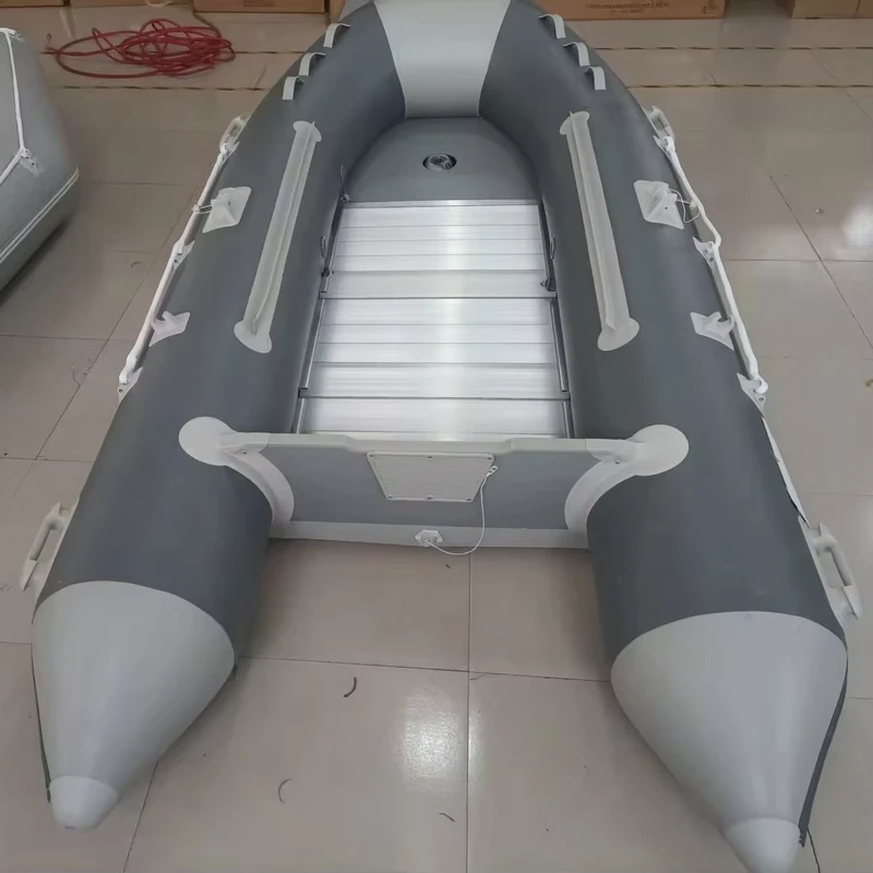 Barco de Pesca Inflável com Casco de Fibra de Vidro de 3,2m de Comprimento