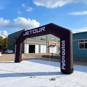 Outdoor Events Simple Design Advertising Inflatable Entrance Durable Inflatable Angled Arch Easy Setup Inflatable Finish Arch