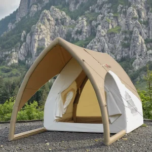 Outdoor Family Tent for Camping Waterproof Oxford Canvas with Air Glamping Inflatable Tent
