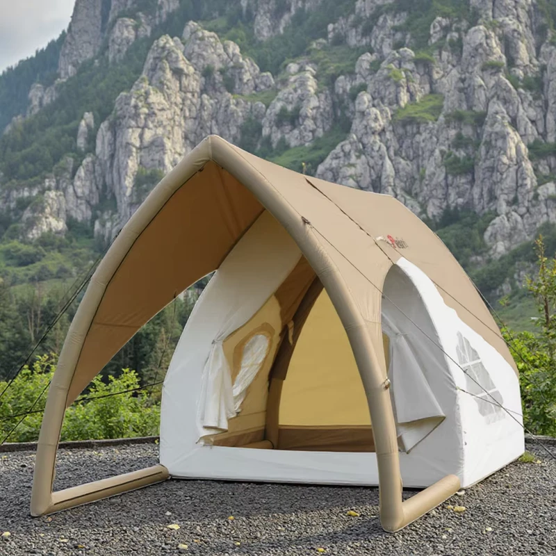 Outdoor Family Tent for Camping Waterproof Oxford Canvas with Air Glamping Inflatable Tent