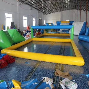 Outdoor Floating Sea Inflatable Water Volleyball Court Inflatable Volleyball Court Water Sports Game Arena Inflatable Volleyball