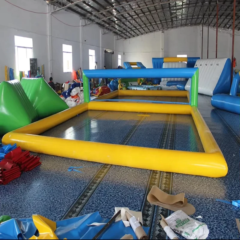 Aufblasbarer Wasser-Volleyballplatz, Outdoor-Schwimm-Volleyballplatz, Wassersport-Spielarena