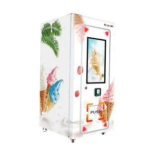 Distributeur automatique de nourriture congelée extérieur avec élévateur, distributeur automatique de glace, service autonome, distributeur de milkshake et de boissons froides