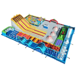 Divertimento all'aperto intrattenimento commerciale enorme parco gonfiabile in PVC 0,55 mm