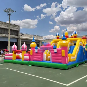 야외 대형 300SQM 상업용 PVC 인플레이터블 점프 성
