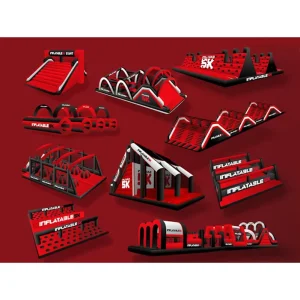Outdoor Giant Adults Inflatable 5K Obstacle Course Heavy Duty PVC Tarpaulin for Race Activities