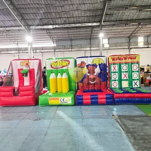 Outdoor Giant Inflatable 5 in 1 Carnival Game Commercial Inflatable Game for Party Rental