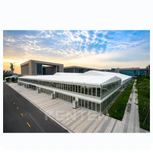Outdoor Giant Inflatable Roof Structure Tents Two Floor Double Decker Mega Thermo Roof Tent Doubleskin Air insulated Marquee