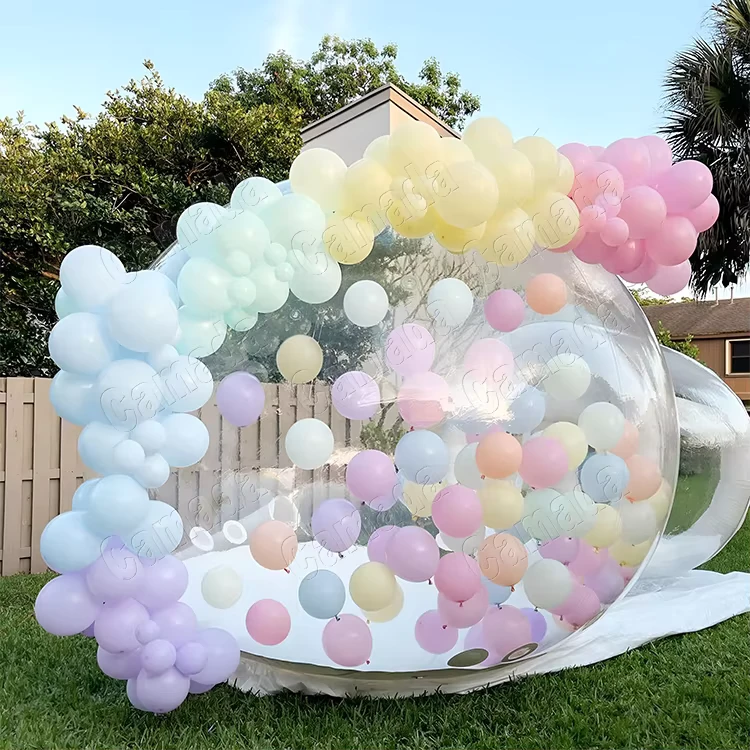 Tente à air soufflée en bulle pour enfants, 3 4 5 M, maison à ballons ronde en cristal pour fête