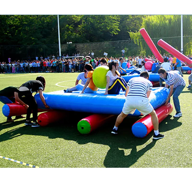 Gioco di Costruzione per Bambini e Adulti con Cuscino d'Aria Gonfiabile per Interni ed Esterni, Castello Divertente per Giocare
