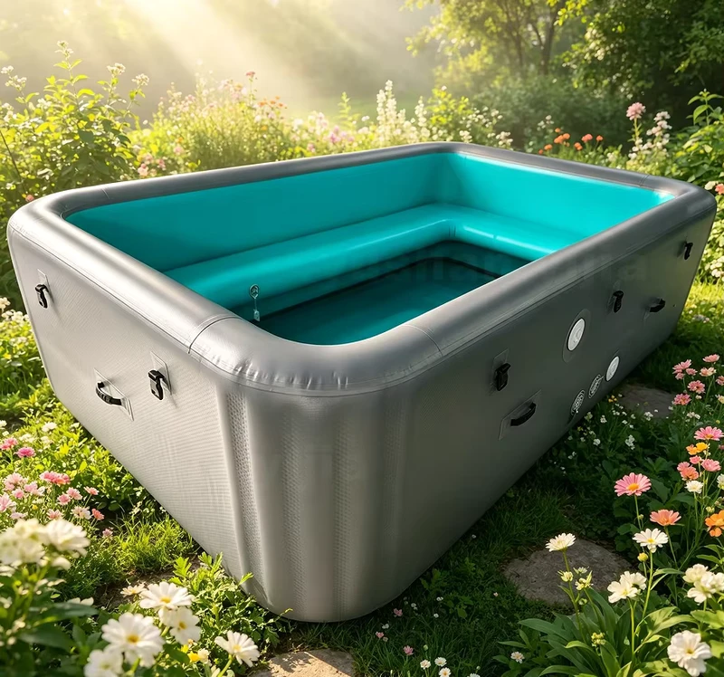 Piscina inflable de 3m con costuras para exteriores con asientos para el jardín