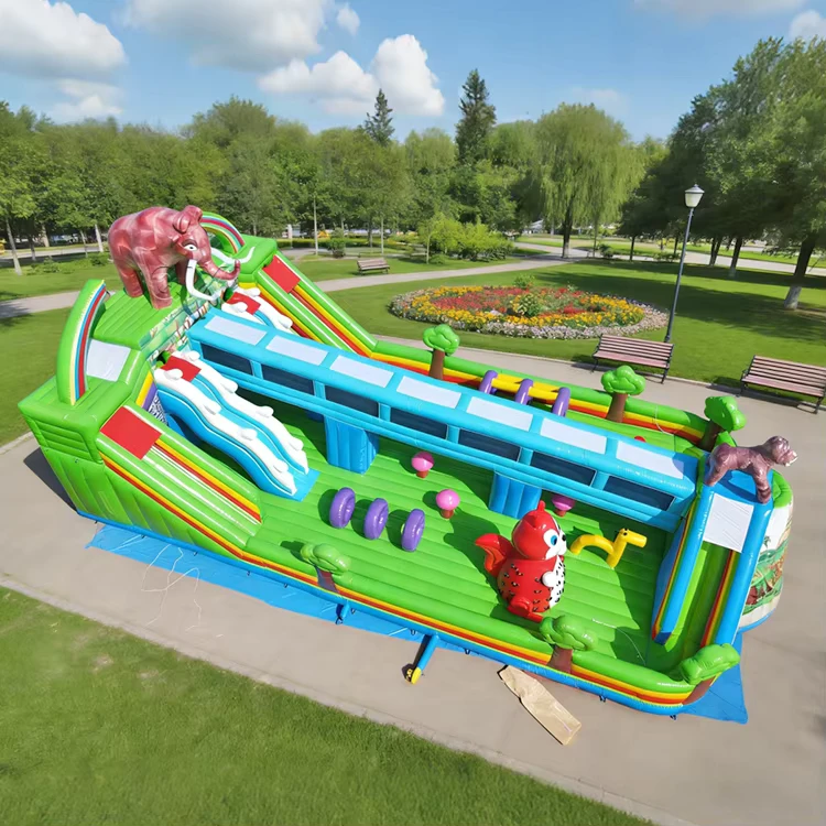 Attractions gonflables extérieures, château gonflable pour enfants, grand parc d'attractions pour enfants