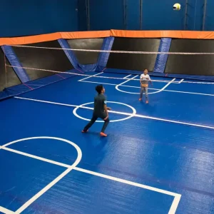 Outdoor Inflatable Basketball Court Jump Sport Game Big Airtrack Football Field With Bouncy Floor