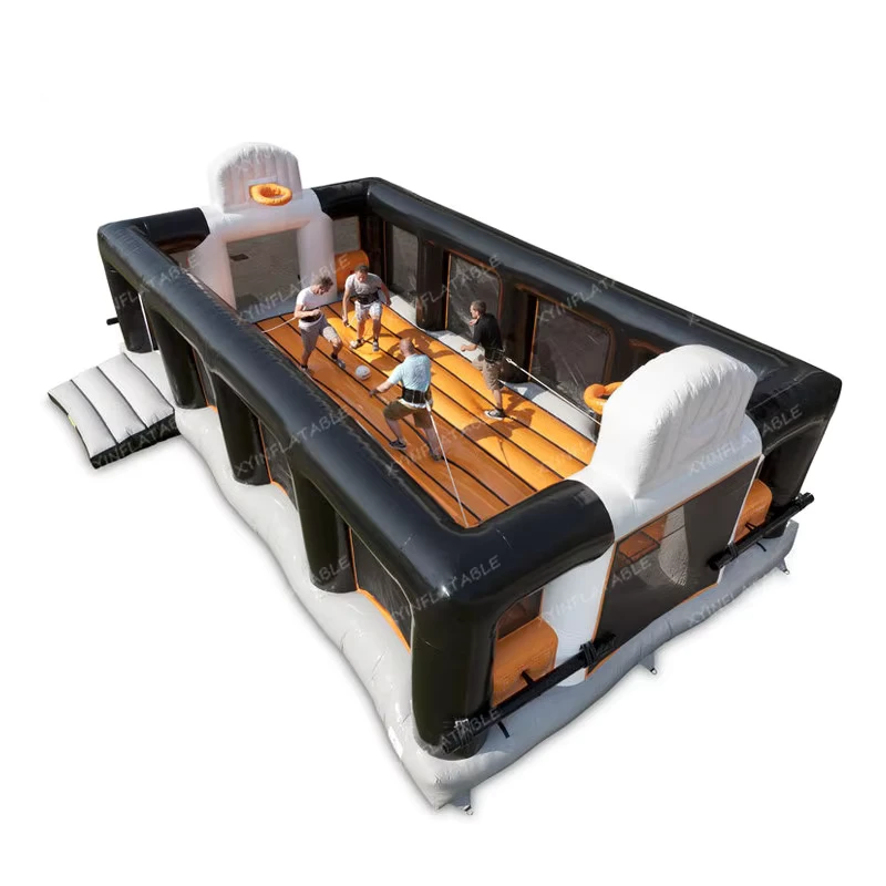 Permainan Bola Basket Inflatable Luar Ruangan Lapangan Bola Basket Inflatable Lompatan Bola Basket
