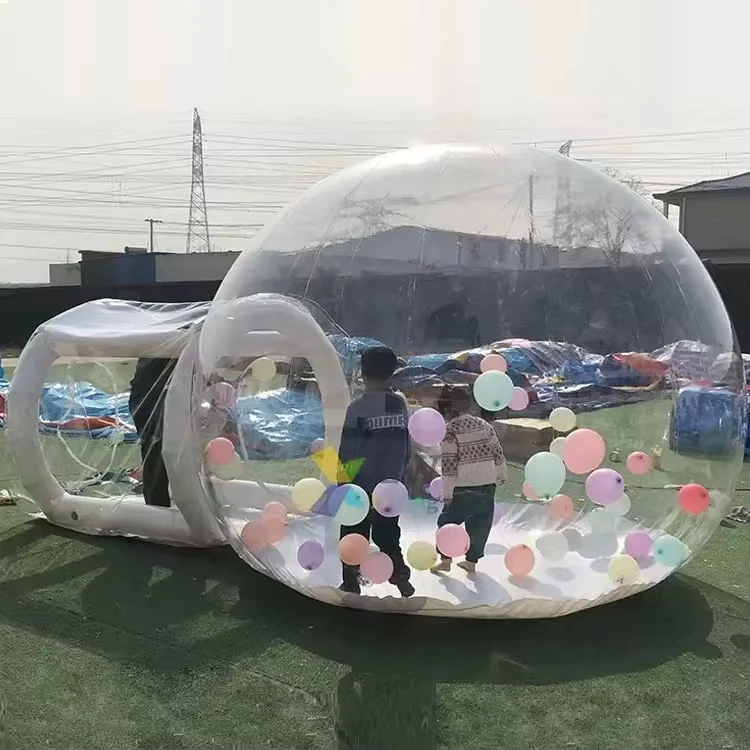 이벤트 렌탈 사진 촬영을 위한 야외 투명 인플레이터블 버블 하우스 돔 텐트