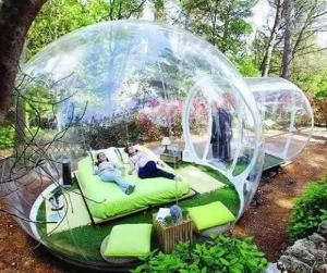 Outdoor Inflatable Bubble Tent Snow Globe for Kids Inflatable Dome Tent Transparent PVC Tent Christmas Decorations