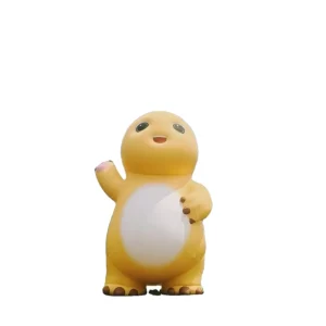 Outdoor Inflatable Cartoon Mascot Decoration Custom Inflatable Cartoon Movies Characters Yellow Dinosaur Inflatable Toys