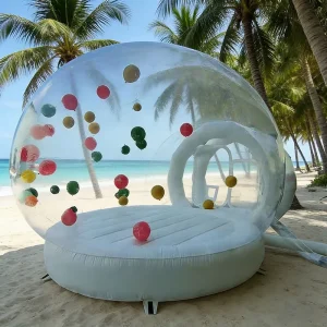 Outdoor Inflatable Clear Bubble Tent Single Layer PVC Four Season Foldable Quick Automatic Opening Camping Tent