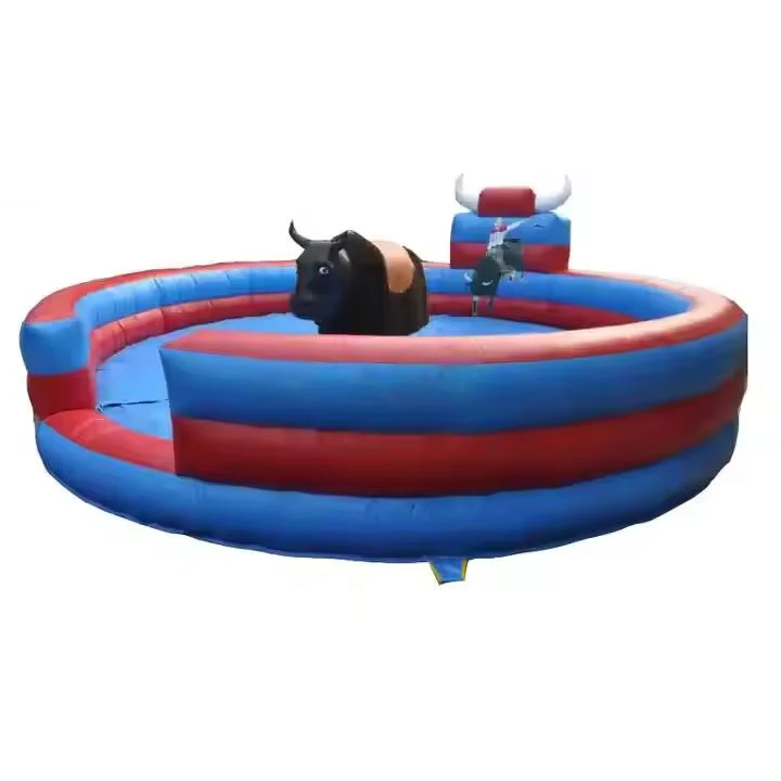 Giochi gonfiabili all'aperto Crazy Bull Riding con soffiatore