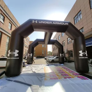 Arco de Entrada Inflável ao Ar Livre - Arco de Partida e Chegada Inflável para Eventos de Publicidade Desportiva