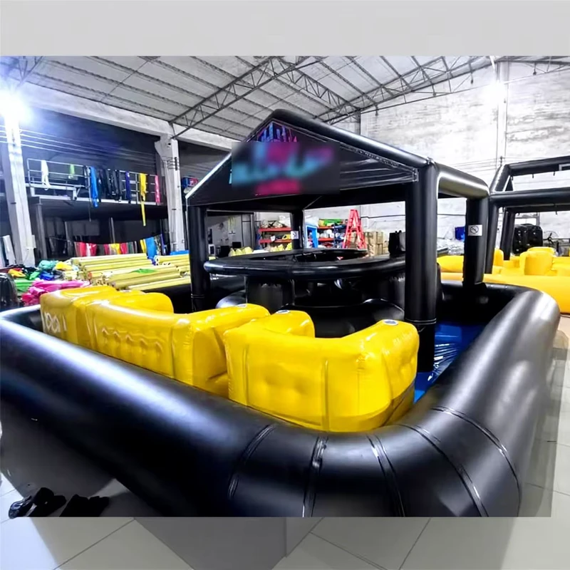 Outdoor aufblasbare schwimmende Poolbar mit Sofa, Bouncy-Zelt, Erwachsenen-Sitzen, aufblasbare Bar-Pool für Gartenpartys