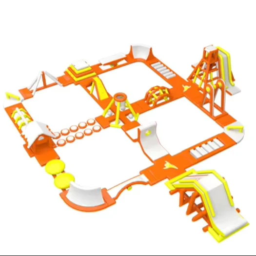 Jeux de parc aquatique gonflables flottants en extérieur pour parc aquatique en mer