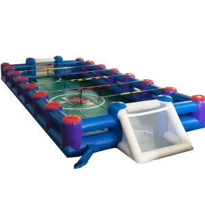 Outdoor Inflatable Human Foosball Commercial Grade Football Playground Court Sports Arena Inflatable Table Football Field Pitch