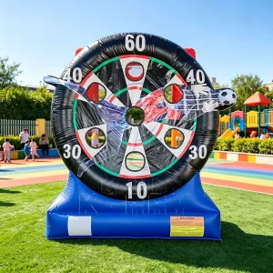 Permainan Target Kicking Inflatable Luar Ruangan Inflatable Dart Sepak Bola untuk Anak-Anak dan Dewasa