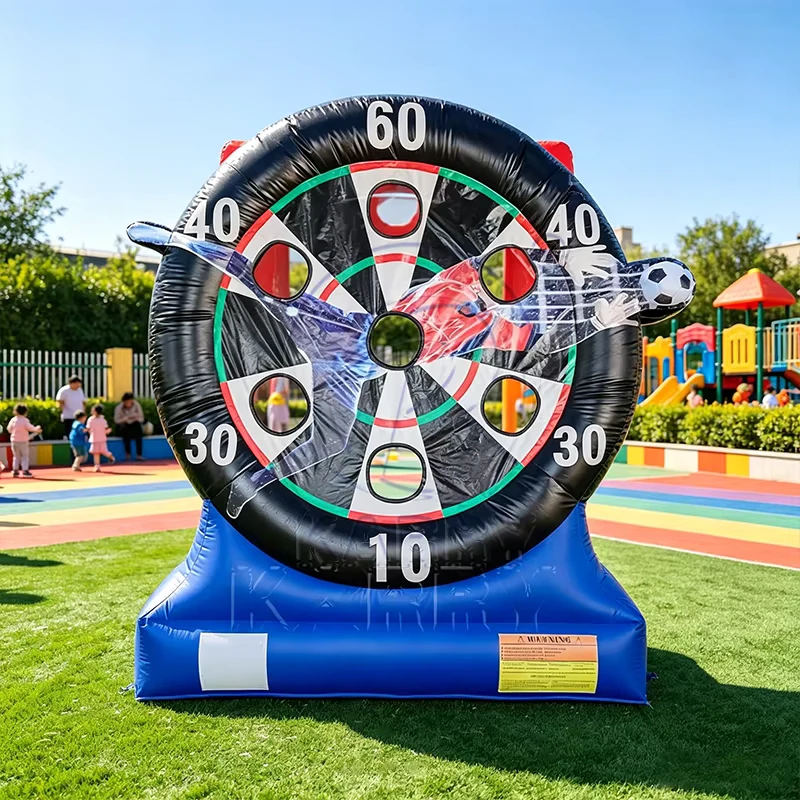 Jeu de cible gonflable en extérieur, fléchettes de football gonflables pour enfants et adultes, jeux de sport gonflables
