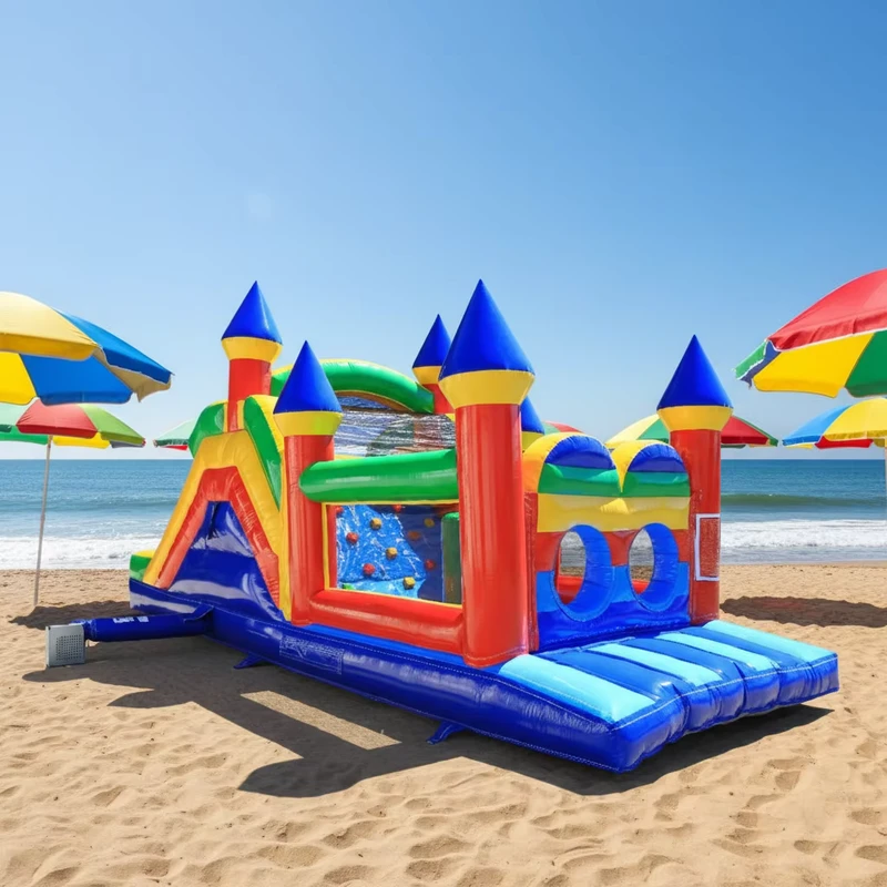 Desafíos de curso de obstáculos inflables al aire libre para adultos, juego de carrera de obstáculos inflable