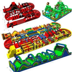 Outdoor Inflatable Obstacle Course Challenges Adult Inflatable Obstacle Course Inflatable Obstacle Race Game