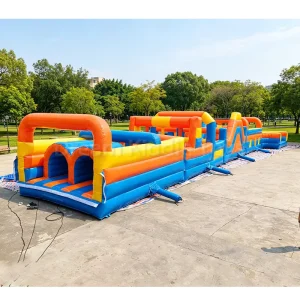 Outdoor Inflatable Obstacle Course Challenges Commercial Inflatable Obstacle Course for Adults and Children for Amusement Parks