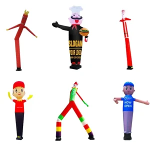 Chef Inflável de PVC Personagem de Mão para Publicidade de Loja de Hambúrguer e Pizza Design Móvel de Onda