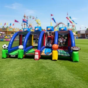 Outdoor Inflatable PVC Sports Game with Custom Logo Easy Setup Capacity for Adults & Children Carnival & Party Use