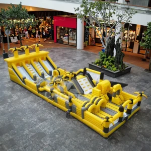 Parco giochi gonfiabile all'aperto, zona di salto commerciale, castello gonfiabile certificato CE per bambini e adulti