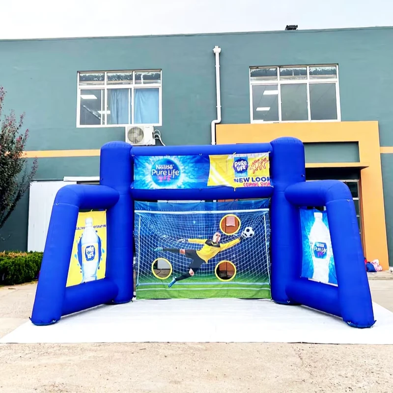 야외 인플레이터블 페널티 슈팅 거대 맞춤형 인터랙티브 인플레이터블 축구 슈팅 모델