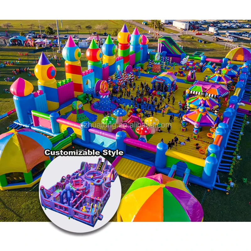Giochi gonfiabili da esterno, Castello gonfiabile, Parco giochi gonfiabile OEM, Jeux Gonflables, Parco divertimenti gonfiabile