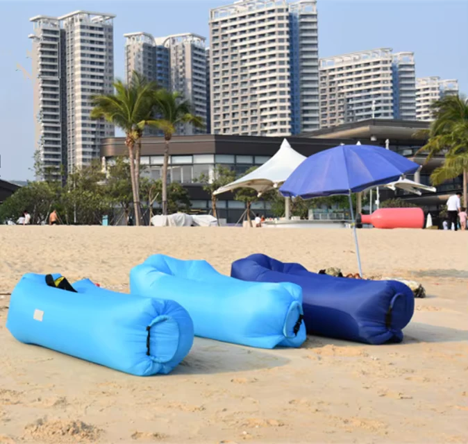Outdoor Inflatable Sleeping Bag Air Sofa Water Hammock Portable Folding Beach Sun Lounger