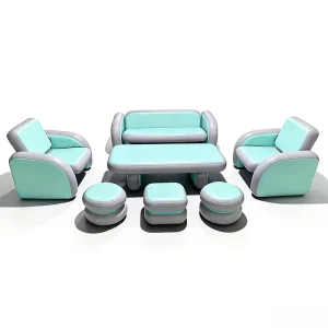 Outdoor Inflatable Sofa Portable Air Couch for Camping Easy Fold Inflatable Lounge Chair with Pull Tab Flocking