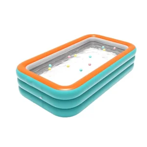 Outdoor Inflatable Swimming Pool for Adults and Children PVC & PC Folding Pool for Courtyard Use