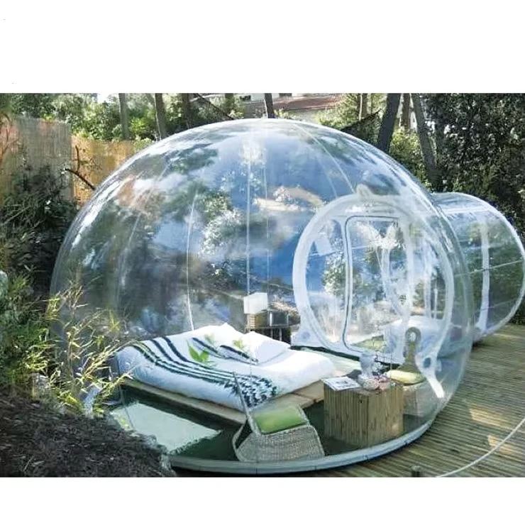 Outdoor Inflatable Transparent Camping Tent House Clear Bubble Tent House for Picnic