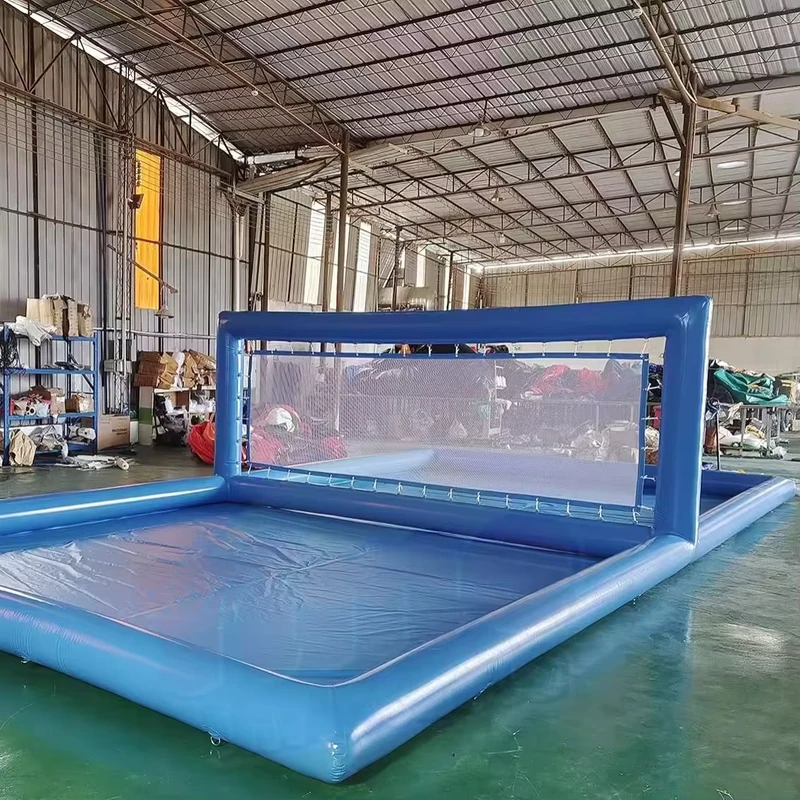 Campo de Voleibol Inflável para Jogos Aquáticos ao Ar Livre