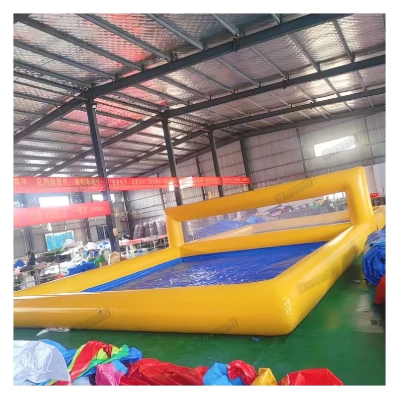 Outdoor Inflatable Volleyball Field Inflatable Water Beach Volleyball Court Sport Game for Sale
