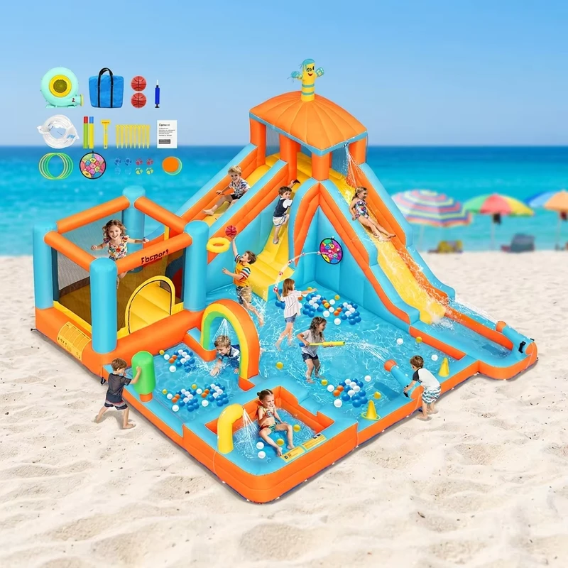 Parque Acuático Inflable Exterior Gigante Iceberg Juguetes Acuáticos Parque para Niños Comercial