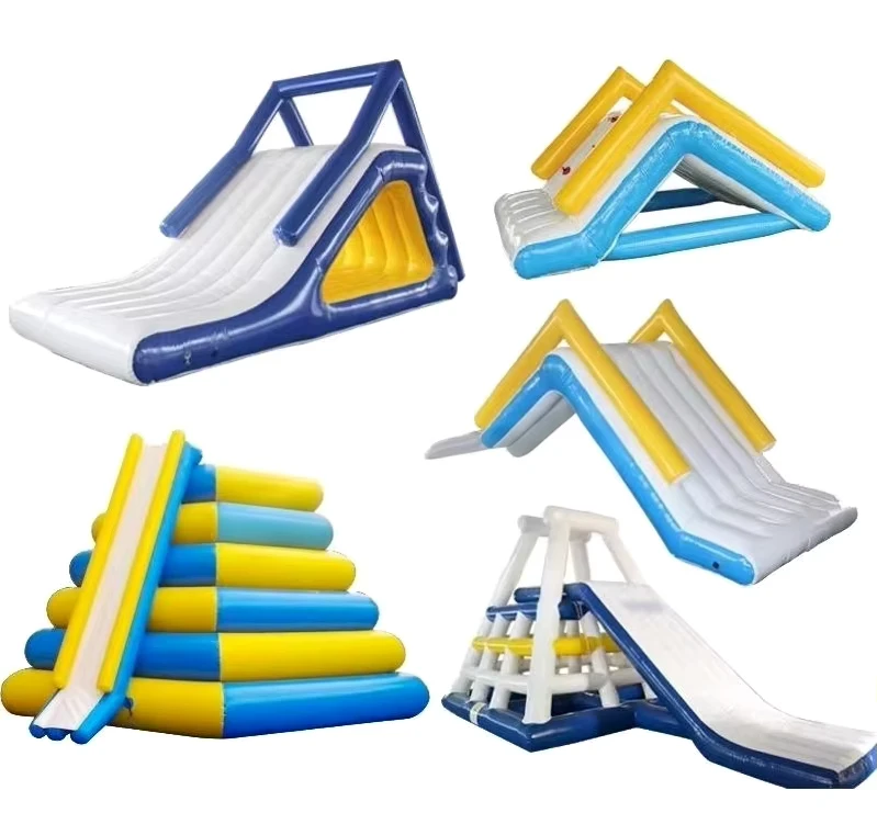 Outdoor Inflatable Water Slide Water Park Equipment Inflatable Floating Toy Slide for Ground Pool