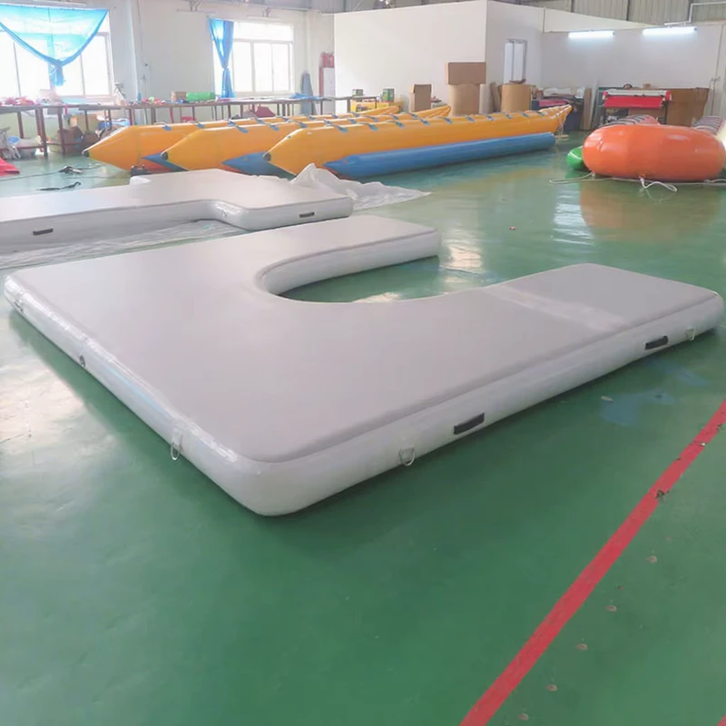 Papan Memancing Yacht Inflatable Outdoor dengan Platform Mengapung Berbentuk U