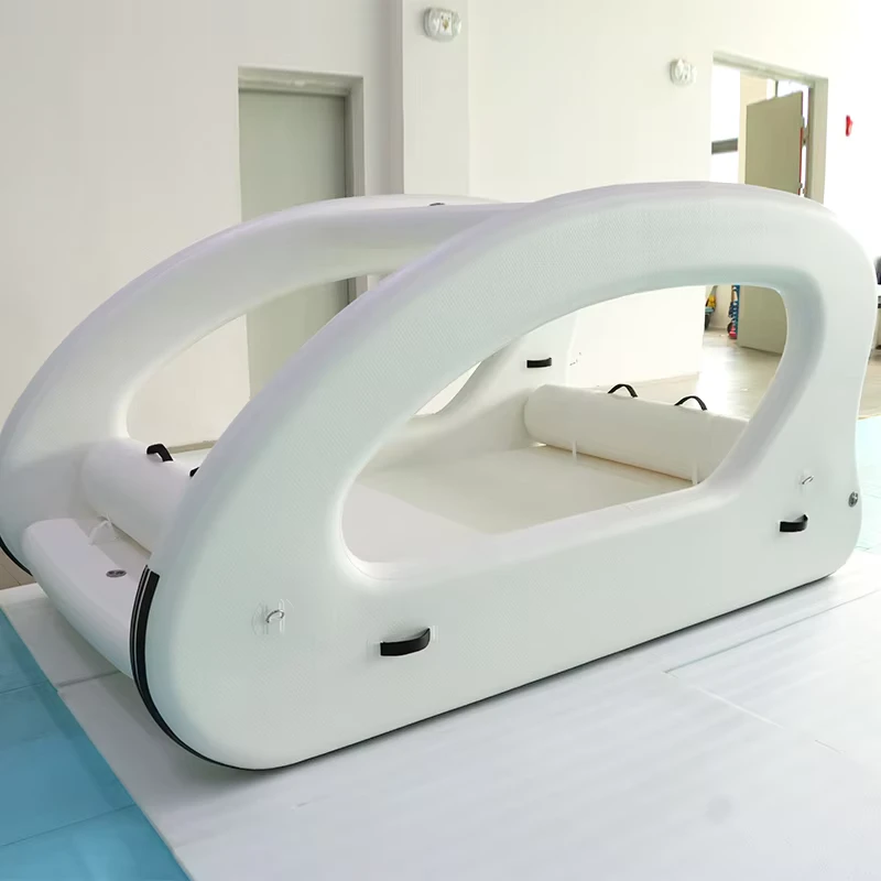 Yate inflable exterior, casa flotante de 3x1.7x1.5m con motor